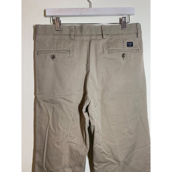 Dockers Individual Fit Khakis Chinos Pleated Pants Golf Casual Men's Size 33x30 - Picture 4 of 8
